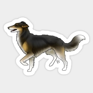 Dog - Silken Windhound - Black and Tan Sticker